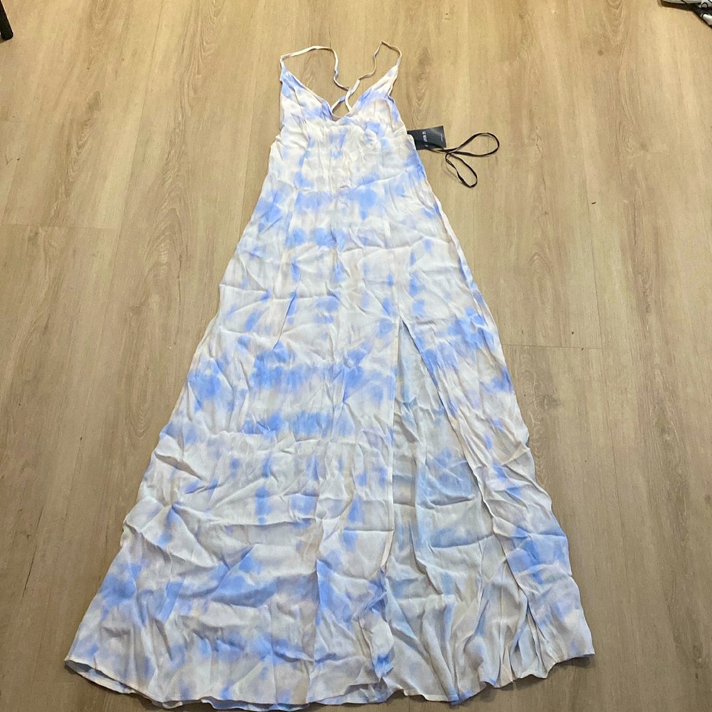 Forever 21 blue tie dye Maxi dress Never used! Size S, sz Small